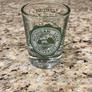 Michigan state university shot glass